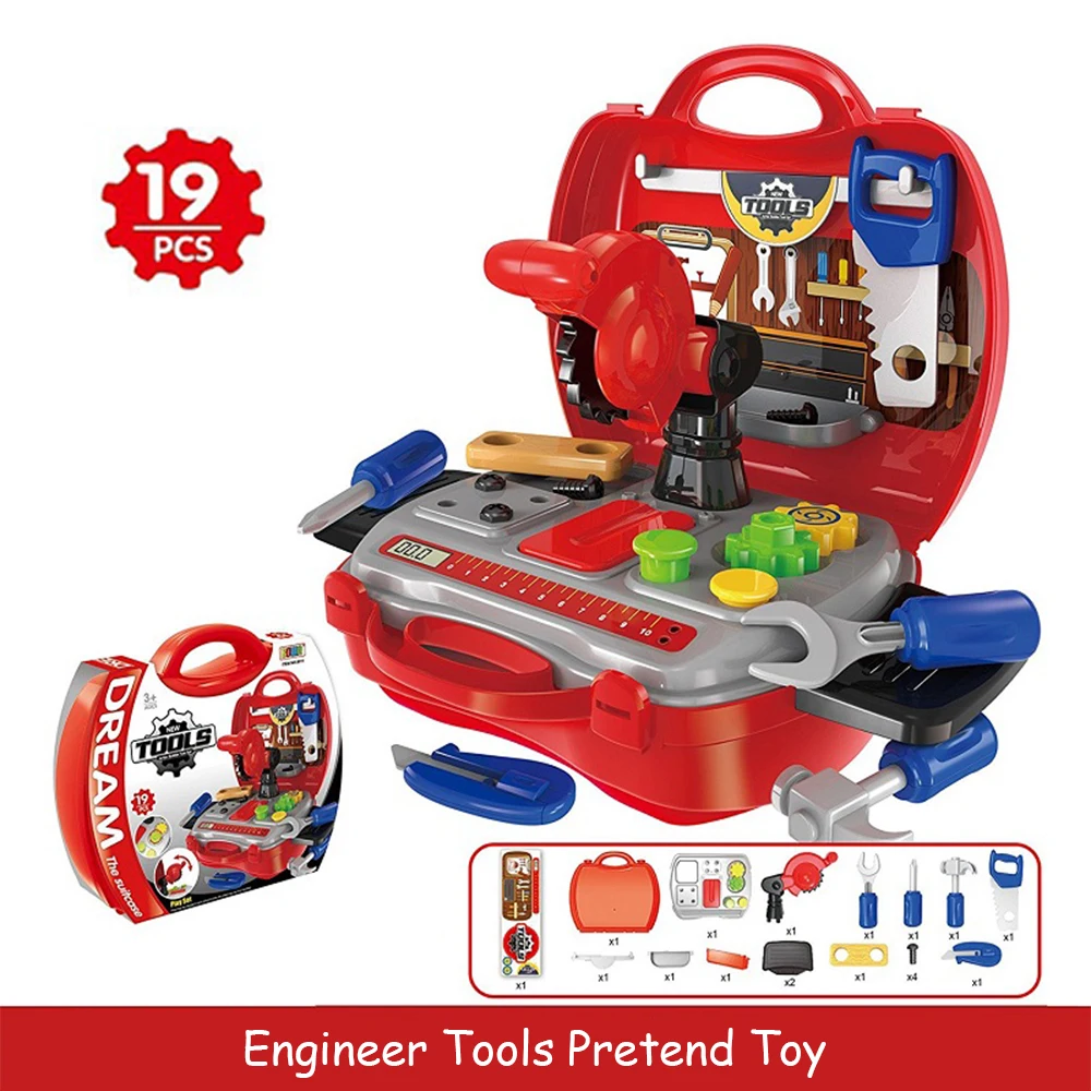 Repair Tool Toy Electronic Maintenance Tools Simulation Pretend Play Set Portable Toolbox Gift Herramientas Para Carpinteria
Repair Tool Toy Electronic Maintenance Tools Simulation Pretend Play Set Portable Toolbox Gift Herramientas Para Carpinteria