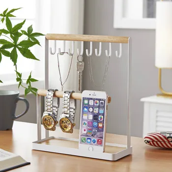 Double Layer Wrought Iron Ornaments Hook Rack Creative Desktop Sundries Storage Rack Jewelry Stand Key Table Storage Organizer
Double Layer Wrought Iron Ornaments Hook Rack Creative Desktop Sundries Storage Rack Jewelry Stand Key Table Storage Organizer