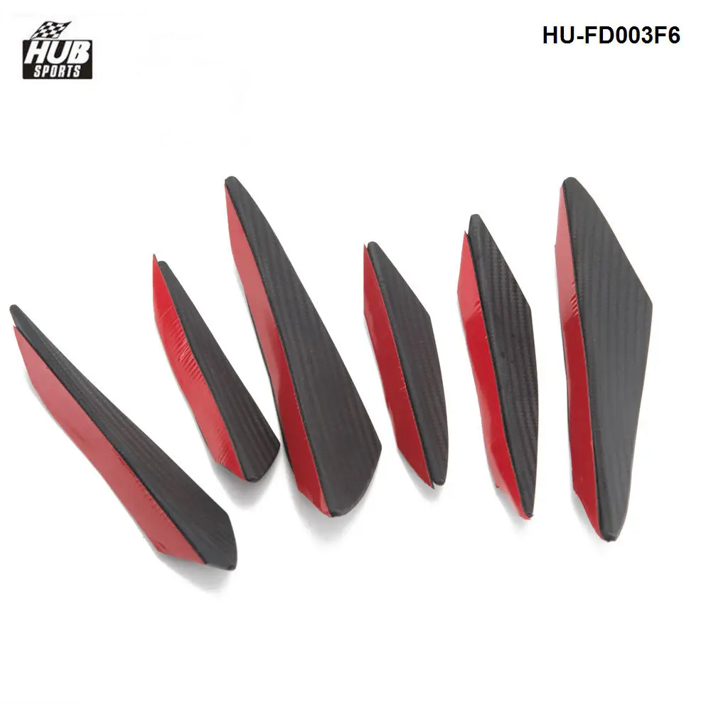 Hubsports 6pcs/lot Car Carbon Fiber Front Bumper Splitter Fins Body Spoiler Canards Valance Chin HU-FD003F6
Hubsports 6pcs/lot Car Carbon Fiber Front Bumper Splitter Fins Body Spoiler Canards Valance Chin HU-FD003F6