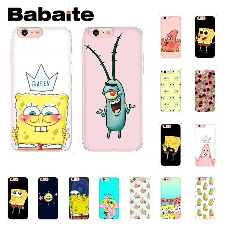 Babaite SpongeBob TPU Phone Accessories Case Cover Shell for iPhone 8 7 6 6S Plus X XS MAX 5 5S SE XR 10 Fundas Capa
Babaite SpongeBob TPU Phone Accessories Case Cover Shell for iPhone 8 7 6 6S Plus X XS MAX 5 5S SE XR 10 Fundas Capa