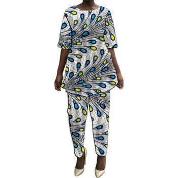 Women Sets Ankara Clothing African Print Short Sleeve Tops And Long Pants Ankara Wedding Wear 2 Pieces Shirt With Trouser
Women Sets Ankara Clothing African Print Short Sleeve Tops And Long Pants Ankara Wedding Wear 2 Pieces Shirt With Trouser