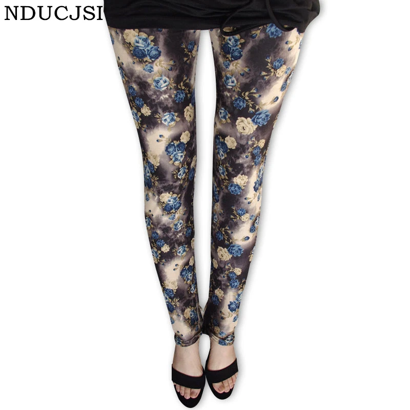 Vintage Trousers Women Leggings Colorful Flower Printed Leggins Slim Pants Cotton Mid Sexy Elastic Rose A Variety Of Styles
Vintage Trousers Women Leggings Colorful Flower Printed Leggins Slim Pants Cotton Mid Sexy Elastic Rose A Variety Of Styles