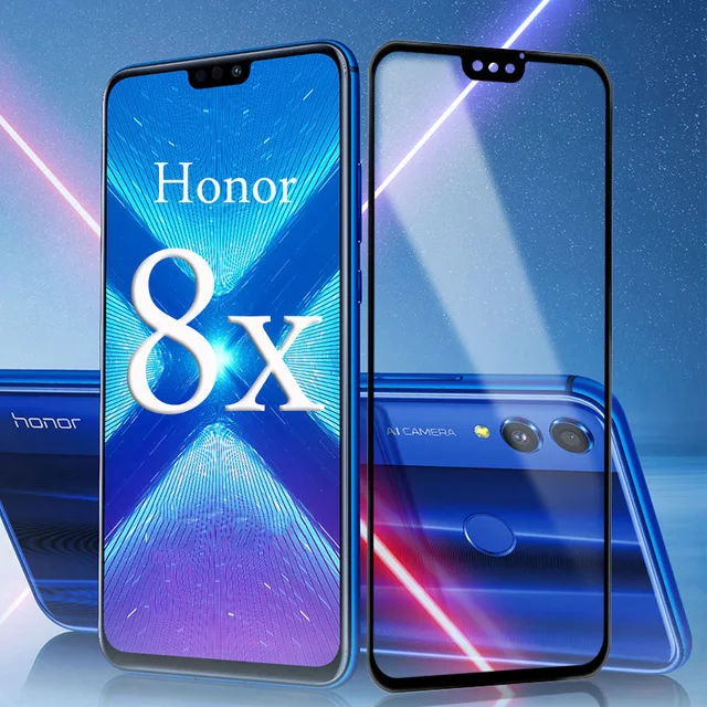 Защитное стекло закаленное 9D для Huawei Honor 8X | Мобильные телефоны и аксессуары