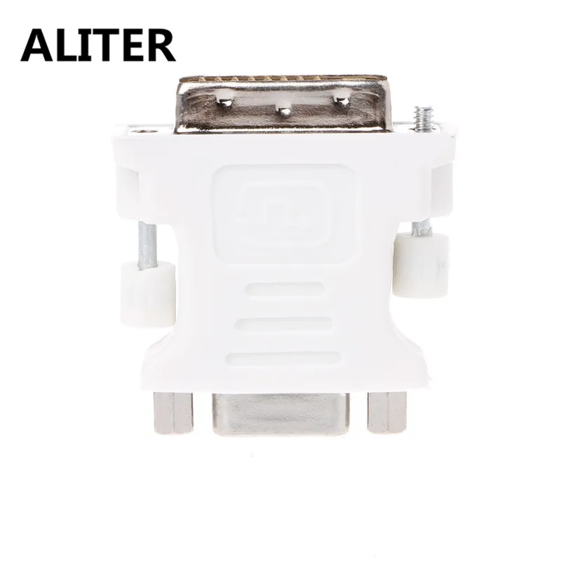 DVI I 24+5 Pin Male To 15 Pin VGA Female Video Card Monitor LCD Converter Adapter White
DVI I 24+5 Pin Male To 15 Pin VGA Female Video Card Monitor LCD Converter Adapter White