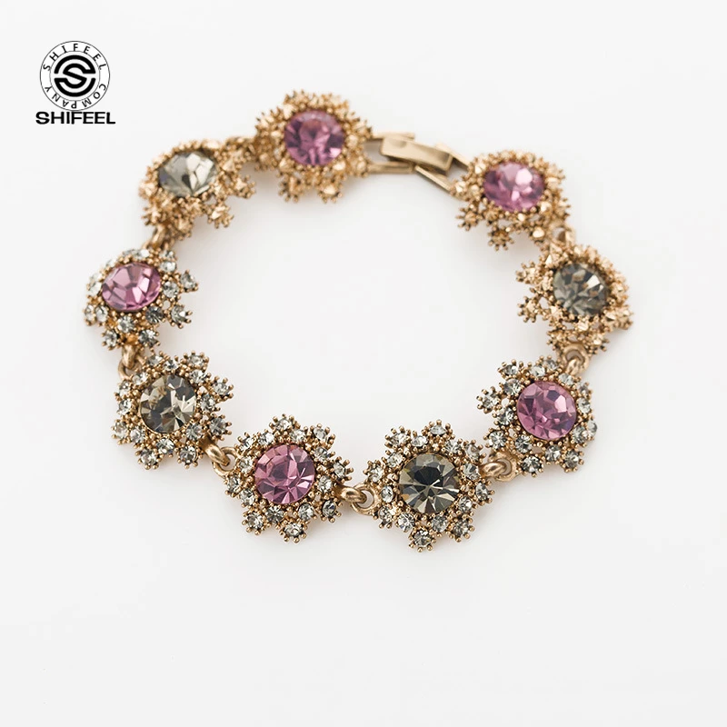 SHIFEEL 2018 New EuropeStyle Rhinestone Crystal Snowflake Personality Retro Women's h Bracelet
SHIFEEL 2018 New EuropeStyle Rhinestone Crystal Snowflake Personality Retro Women's h Bracelet