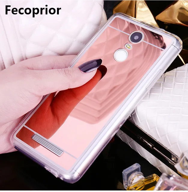 Fecoprior Mirror TPU Back Cover Cases For Xiaomi Redmi 5 Plus Note4 Note4X Pro Note3 Xaomi Smart Phone Celulars Coque Fundas |
