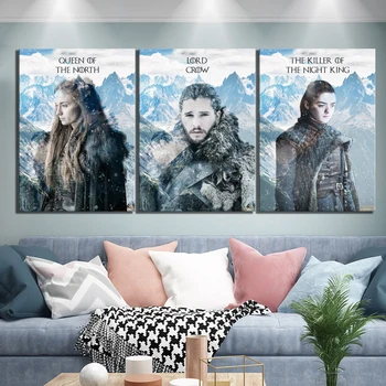 3 Piece HD Picture Game of Thrones Jon Snow& Sansa Stark &Arya Stark Moive Poster Canvas Paintings for Home Decor Wall Art
3 Piece HD Picture Game of Thrones Jon Snow& Sansa Stark &Arya Stark Moive Poster Canvas Paintings for Home Decor Wall Art