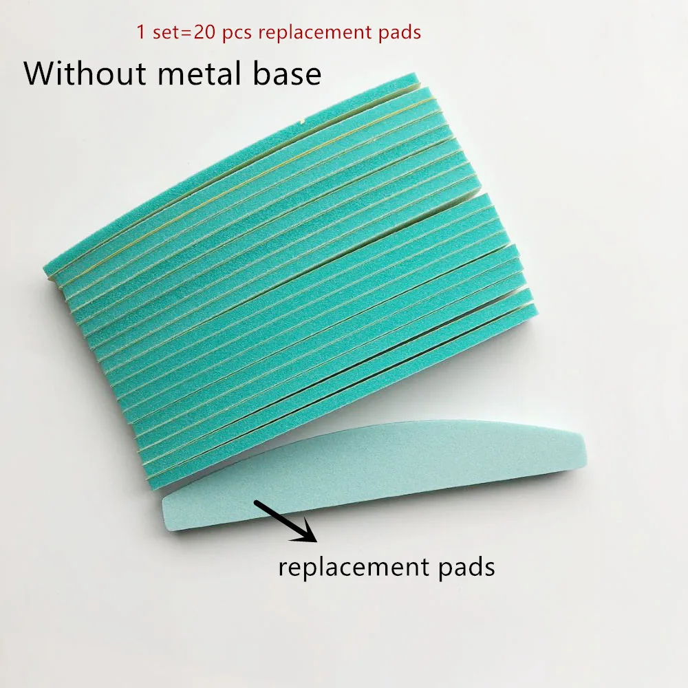 metal base replacement pads nail sponge file halfmoon shape nail sanding file disposable nail file removable nail file
metal base replacement pads nail sponge file halfmoon shape nail sanding file disposable nail file removable nail file