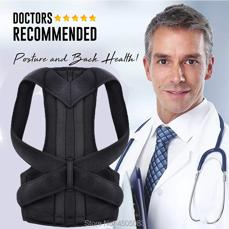 Adjustable Posture Corrector Back Support Shoulder Lumbar Brace Support Corset Back Belt for Men
Adjustable Posture Corrector Back Support Shoulder Lumbar Brace Support Corset Back Belt for Men