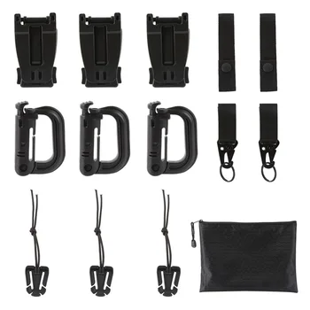13pcs/set Backpack Ribbon Accessories Tactical Gear Webbing Connecting Buckles Ribbon Clip D Ring Hooks Carabiner Zipper Bag
13pcs/set Backpack Ribbon Accessories Tactical Gear Webbing Connecting Buckles Ribbon Clip D Ring Hooks Carabiner Zipper Bag