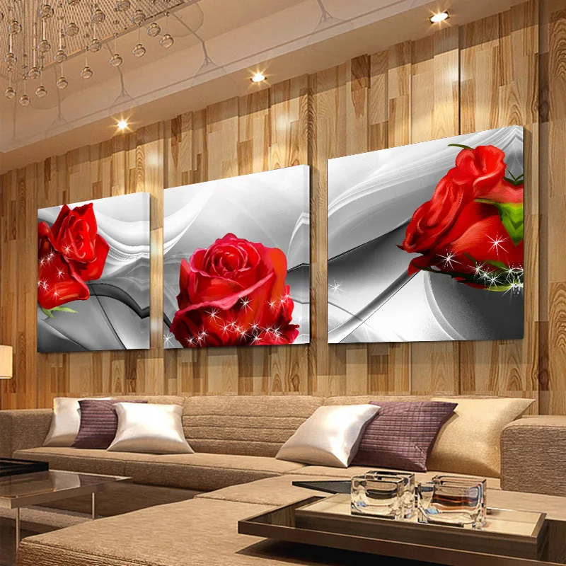 No FramePrint Canvas Wall Art Roses And Chrysanthemums Decoration Art Oil Painting Modular Modular Pictures On The Wall 3pcs FY8
No FramePrint Canvas Wall Art Roses And Chrysanthemums Decoration Art Oil Painting Modular Modular Pictures On The Wall 3pcs FY8