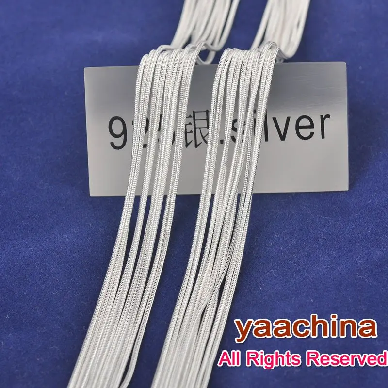 925 Sterling Silver jewelry 30" 50pcs fashion jewelry chains snake necklace jewelry
925 Sterling Silver jewelry 30" 50pcs fashion jewelry chains snake necklace jewelry