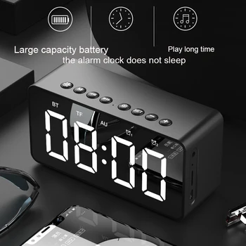 Bluetooth Speaker subwoofer Wireless Stereo Music Soundbox with micphone LED Clock Alarm TF AUX bass 4D
Bluetooth Speaker subwoofer Wireless Stereo Music Soundbox with micphone LED Clock Alarm TF AUX bass 4D