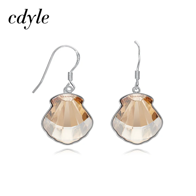 Cdyle Crystals from Swarovski Summer Style 925 Sterling Silver Natural Seashell Drop Earrings Shell Earring Beach Jewelry Mujer
Cdyle Crystals from Swarovski Summer Style 925 Sterling Silver Natural Seashell Drop Earrings Shell Earring Beach Jewelry Mujer