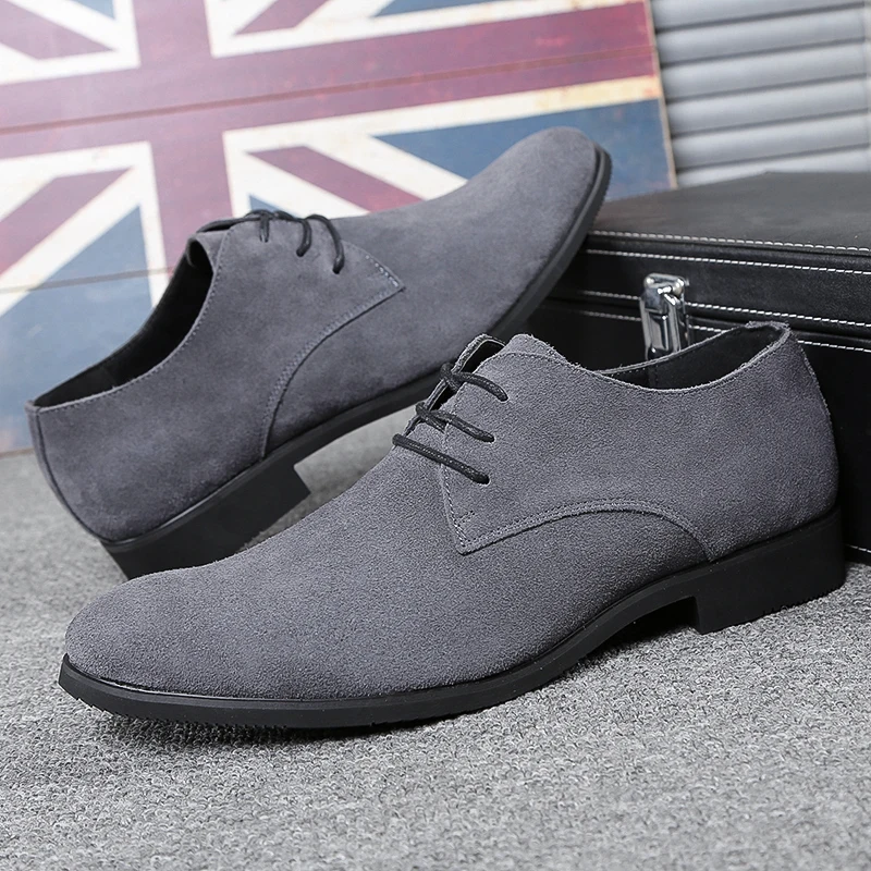 designer suede genuine leather men shoes italian formal male footwear elegant wedding work flats man dress oxford shoes for men (10)