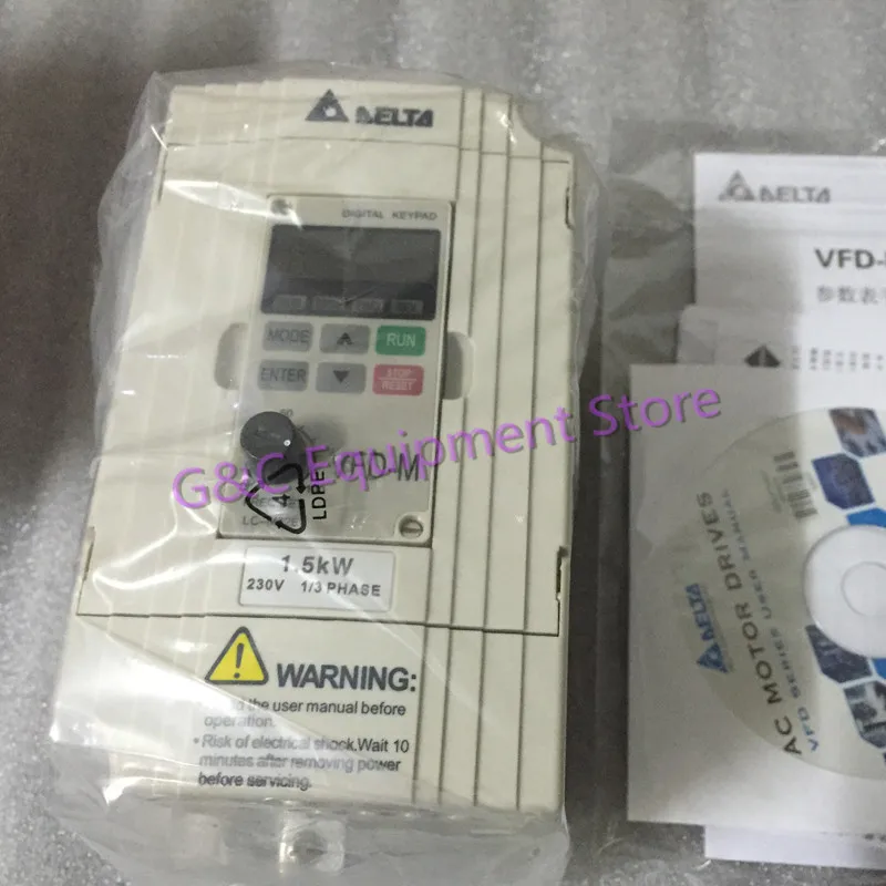 New 1 PC Converter VFD015M21A 0.4KW 0.75KW 1.5KW 220V Inverter Frequency Converter Blown Film Machine Inverter Motor Speed
New 1 PC Converter VFD015M21A 0.4KW 0.75KW 1.5KW 220V Inverter Frequency Converter Blown Film Machine Inverter Motor Speed