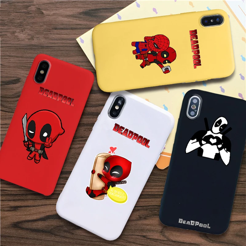 deadpool soft Silicone Candy Color cover phone case for iPhone X XR XS MAX 6 7 8 plus 6s for Apple best design Housing
deadpool soft Silicone Candy Color cover phone case for iPhone X XR XS MAX 6 7 8 plus 6s for Apple best design Housing