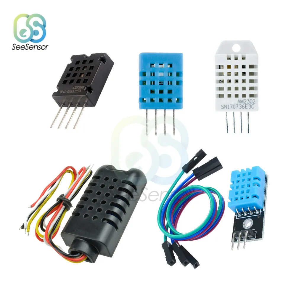 Digital Temperature Humidity Sensor Module Board DHT11 DHT22 AM2301 AM2320 AM2302 for Arduino Ultra-low Power High Precision
Digital Temperature Humidity Sensor Module Board DHT11 DHT22 AM2301 AM2320 AM2302 for Arduino Ultra-low Power High Precision
