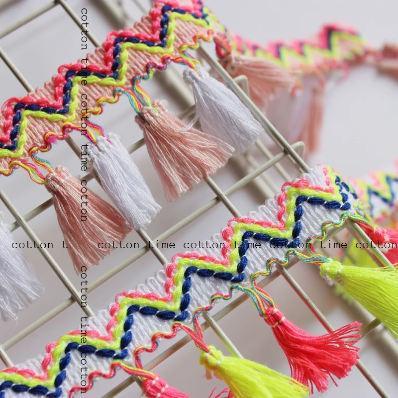5yards Tassel Lace Fringe Trim Mixed Tassel 5.5cm drop Fringe Trimming Neon color lace tassel Sewing Accessory
5yards Tassel Lace Fringe Trim Mixed Tassel 5.5cm drop Fringe Trimming Neon color lace tassel Sewing Accessory