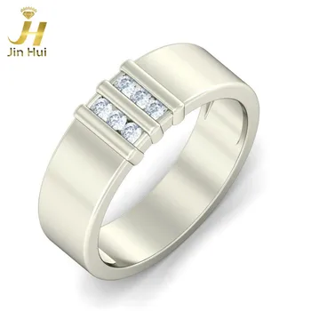 Jinhui Men The Stout Hearted Ring Solid 18K White 750 Gold 0.192CT Natural Diamond Jewelry Free Engraving
Jinhui Men The Stout Hearted Ring Solid 18K White 750 Gold 0.192CT Natural Diamond Jewelry Free Engraving