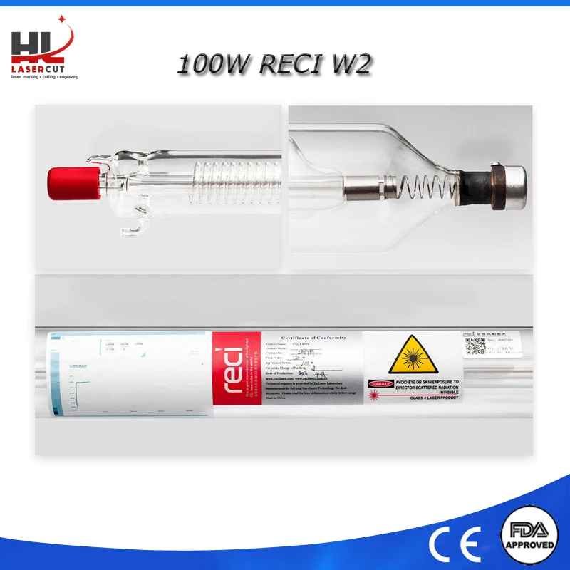 Reci W2 90W-100W CO2 Laser Tube Wooden Box Packing Length 1200mm Dia. 80mm CO2 For Laser Engraving Cutting Machine
Reci W2 90W-100W CO2 Laser Tube Wooden Box Packing Length 1200mm Dia. 80mm CO2 For Laser Engraving Cutting Machine