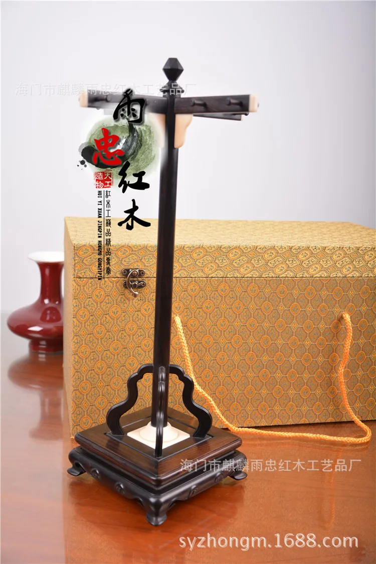 Ebony Square boutique brush hanging ebony penholder pen hanging paper stationery tenon joint structure
Ebony Square boutique brush hanging ebony penholder pen hanging paper stationery tenon joint structure