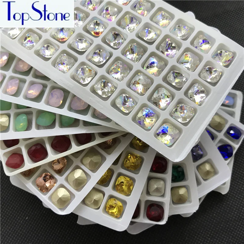 TopStone K9 Glass Crystal Opal Mix Colors 10mm Classicial Fat Square Pointed Back Rhinestones More Colors
TopStone K9 Glass Crystal Opal Mix Colors 10mm Classicial Fat Square Pointed Back Rhinestones More Colors