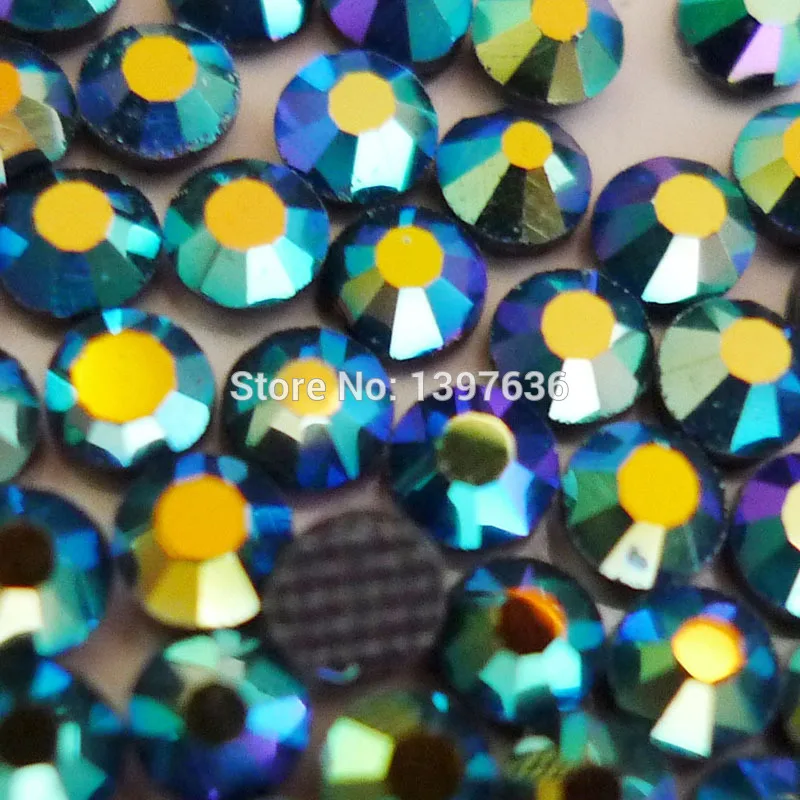 

Loose Rhinestaones AAA Grade SS20(4.6~4.8mm) 720 pcs Black AB Color DMC Hotfix Rhinestones Round Stone Flatback Rhinestone