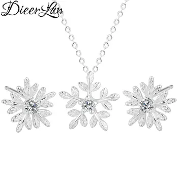 DIEERLAN 925 Sterling Silver Snowflake Earrings Sweet Choker Necklaces Pendant Jewelry Sets for Women Wedding Bridal Party Gifts
DIEERLAN 925 Sterling Silver Snowflake Earrings Sweet Choker Necklaces Pendant Jewelry Sets for Women Wedding Bridal Party Gifts
