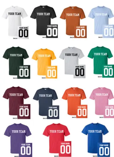 CUSTOM T-Shirt JERSEY Personalized ANY COLOR Name Number Team T Shirts Mens Brand Quality Diy tShirts
CUSTOM T-Shirt JERSEY Personalized ANY COLOR Name Number Team T Shirts Mens Brand Quality Diy tShirts
