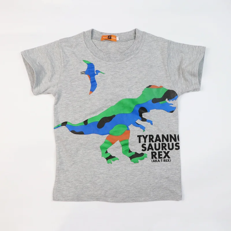 High Quality Summer Cartoon Dinosaur T Shirt Boy Tops Cotton Short Sleeve T-shirt for Boys Girls Kids Tshirt 5 Colors
High Quality Summer Cartoon Dinosaur T Shirt Boy Tops Cotton Short Sleeve T-shirt for Boys Girls Kids Tshirt 5 Colors