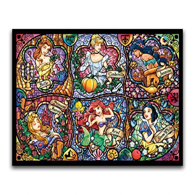 Full Square Diamond embroidery Cross stitch Cartoon DIY 3D Diamond mosaic people Full Round Diamond painting Comic