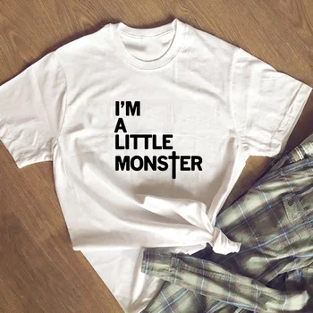 Harajuku Lady Gaga T Shirt Letters Printed I'M A Little Monster Womens T-Shirt For Girls Casual Cotton O Neck Funny Tops
Harajuku Lady Gaga T Shirt Letters Printed I'M A Little Monster Womens T-Shirt For Girls Casual Cotton O Neck Funny Tops