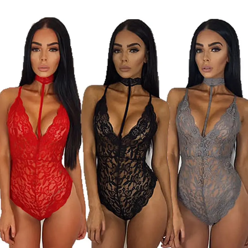 Body Suits Women Deep V Neck with Lace Choker Bodysuit Sexy Lingerie Underwear Babydoll Sleepwear Slim Hollow Halter Playsuit
Body Suits Women Deep V Neck with Lace Choker Bodysuit Sexy Lingerie Underwear Babydoll Sleepwear Slim Hollow Halter Playsuit