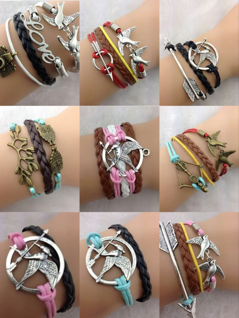 1pcs infinity handmade bracelet leather vintage charm wax cord fashionable Multilayer Braided jewerlly Bracelet
1pcs infinity handmade bracelet leather vintage charm wax cord fashionable Multilayer Braided jewerlly Bracelet