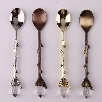 1Pcs Alloy Crystal Retro Court Tree Branch Small Spoonful Dessert coffee Tea Spoon 4 Color
1Pcs Alloy Crystal Retro Court Tree Branch Small Spoonful Dessert coffee Tea Spoon 4 Color