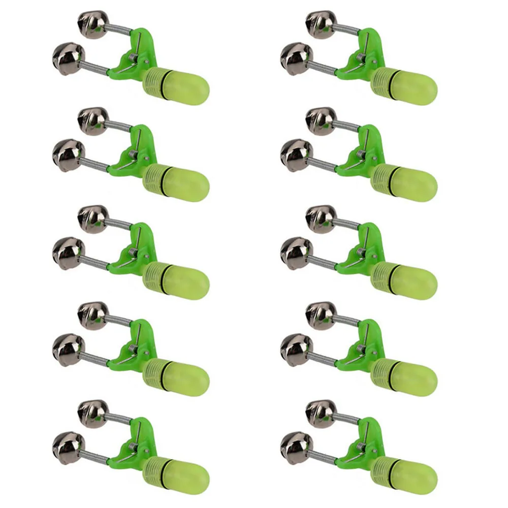 10PCS LED Night Fishing Rod Bite Bait Alarm Light Twin Bells Clip Alerter Hooks fishing Sinker weights fishing Swivels Snaps
10PCS LED Night Fishing Rod Bite Bait Alarm Light Twin Bells Clip Alerter Hooks fishing Sinker weights fishing Swivels Snaps