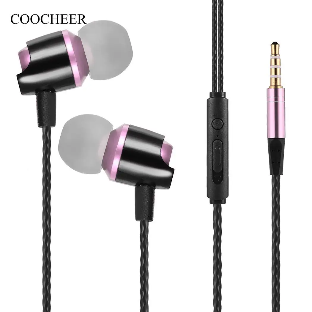 Гарнитура Handsfree Earbuds общие спортивные наушники-вкладыши бас стерео проводные |