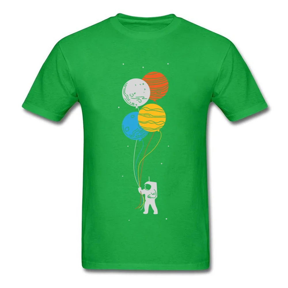 Printing celestial balloons 11989 Crewneck T-shirts Summer Tops Tees Short Sleeve for Male Dominant 100% Cotton Cool T Shirts celestial balloons 11989 green