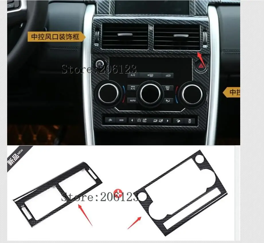 Carbon Fiber Surface For Land Rover Discovery Sport 2015 2016 2017 ABS Center Console AC Vent Outlet Trim Car Accessories 1PC
Carbon Fiber Surface For Land Rover Discovery Sport 2015 2016 2017 ABS Center Console AC Vent Outlet Trim Car Accessories 1PC
