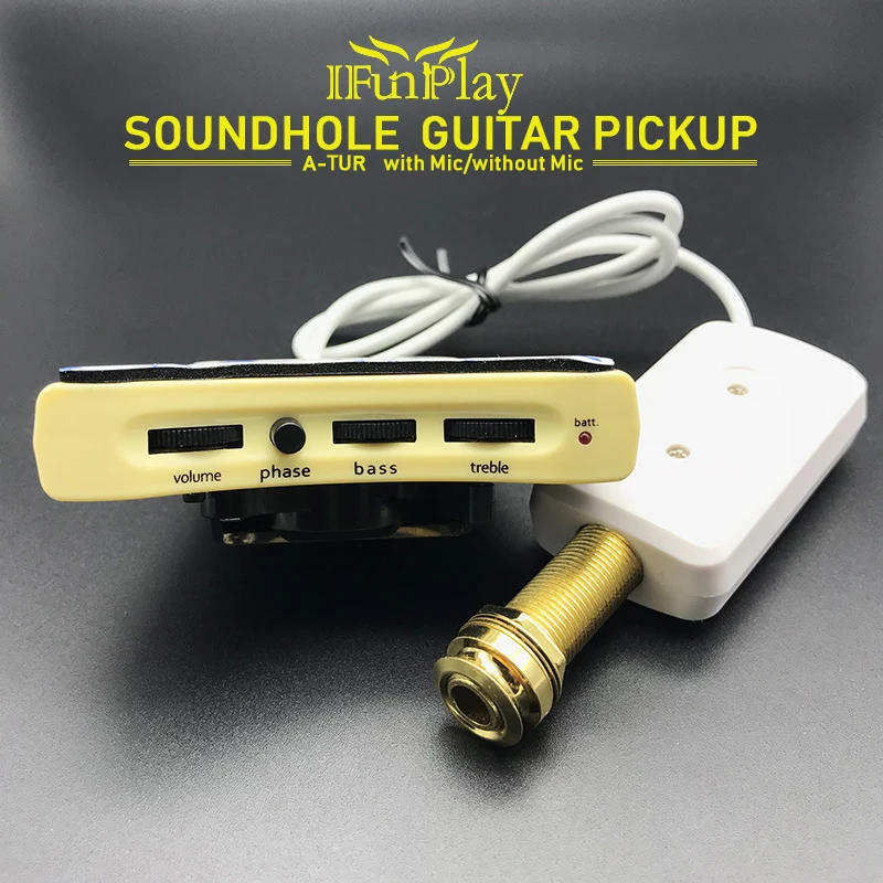Guitar Sound Hole Pickup Piezo A-TUR Guitarra Soundhole White Pickup Microphone Equalizer Piezo Pickup for Acoustic Guitar
Guitar Sound Hole Pickup Piezo A-TUR Guitarra Soundhole White Pickup Microphone Equalizer Piezo Pickup for Acoustic Guitar