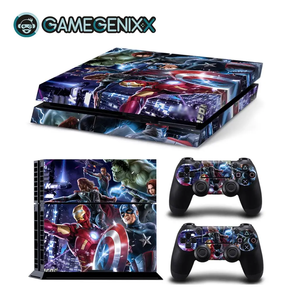 GAMEGENIXX Skin Sticker Protective Decal Cover Full Set for PS4 Console and 2 Controllers - The Avengers
GAMEGENIXX Skin Sticker Protective Decal Cover Full Set for PS4 Console and 2 Controllers - The Avengers