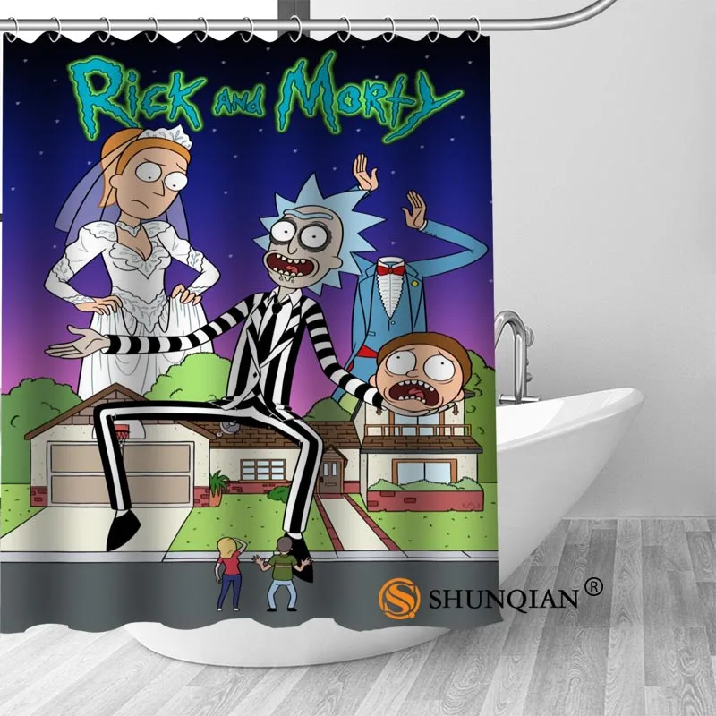 Custom Rick And Morty Polyester Fabric Printing Shower Curtain 12 Hooks For The Bathroom 3D Waterproof Bath Curtain
Custom Rick And Morty Polyester Fabric Printing Shower Curtain 12 Hooks For The Bathroom 3D Waterproof Bath Curtain