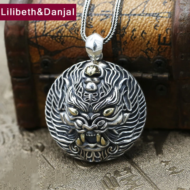 Lucky Peaceful Pendant 100% Real 925 sterling silver Brave Troops Vajra Necklace Pendant Gift fine jewelry Men Women FP13
Lucky Peaceful Pendant 100% Real 925 sterling silver Brave Troops Vajra Necklace Pendant Gift fine jewelry Men Women FP13
