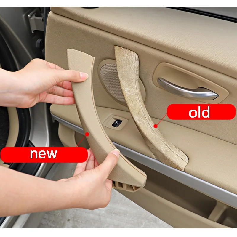 Left Door Panel Handle Outer Trim for BMW 3-Series Beige Replacement Right