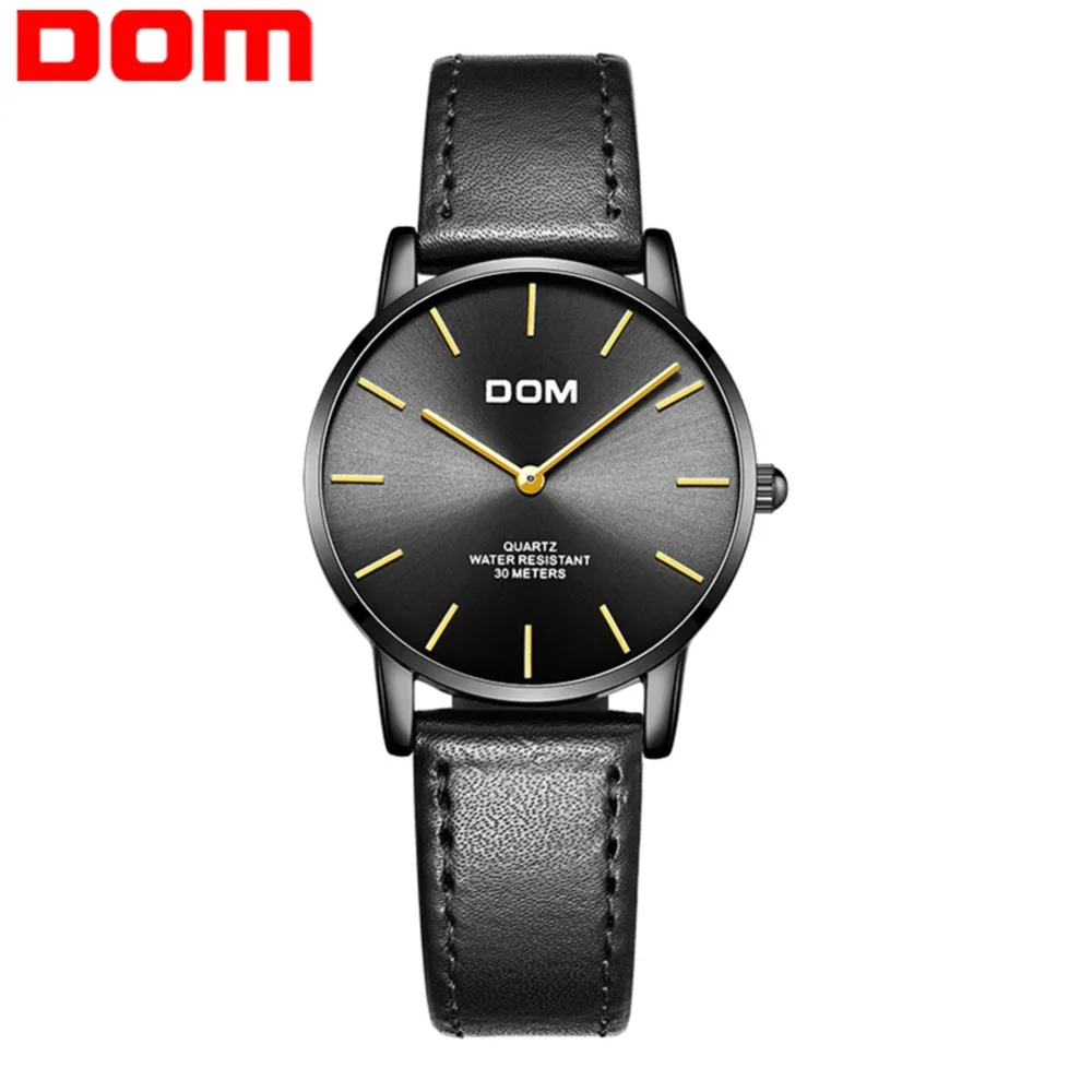 DOM Black Watch Women Luxury Brand Simple Casual Watches Waterproof Leather Clock Women's Fashion Wristwatch Clock G-36BL-1MT
DOM Black Watch Women Luxury Brand Simple Casual Watches Waterproof Leather Clock Women's Fashion Wristwatch Clock G-36BL-1MT