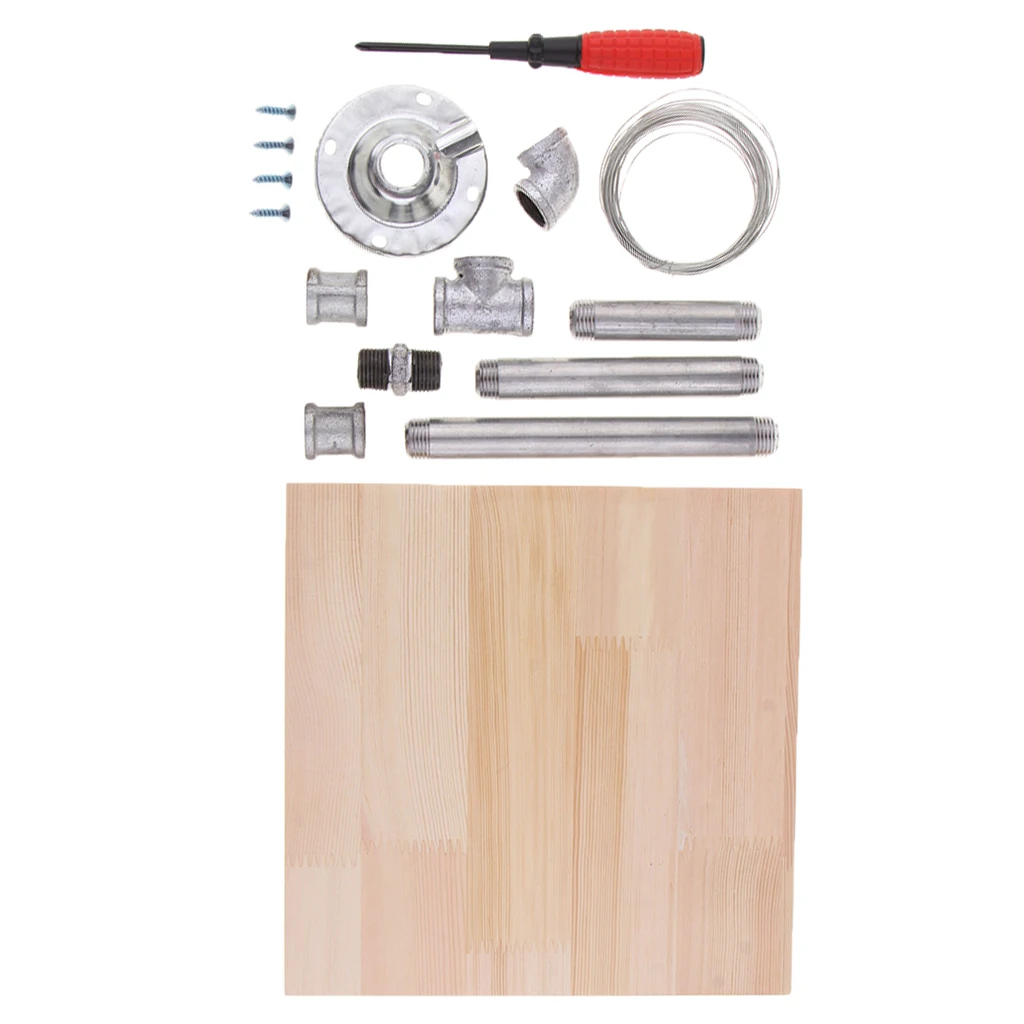 Metal Pipe Bracket and Wooden Board Holder Base Support For Clay Sculpture Statue-DIY Art Crafts Tool Sets Metal Pipe Bracket and Wooden Board Holder Base Support For Clay Sculpture Statue-DIY Art Crafts Tool Sets