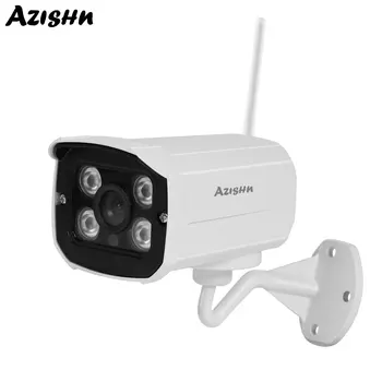 

AZISHN FULL HD 720P/960P/1080P Wired Wifi Outdoor Camera H.264 P2P 4IR Motion Detection Metal Waterproof Bullet IP Camera Yoosee