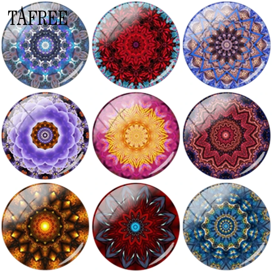 TAFREE Retro Mandala Pattern Round Charms Glass Cabochon Base Cameo Pendant Settings 12-20mm For DIY Jewelry
TAFREE Retro Mandala Pattern Round Charms Glass Cabochon Base Cameo Pendant Settings 12-20mm For DIY Jewelry