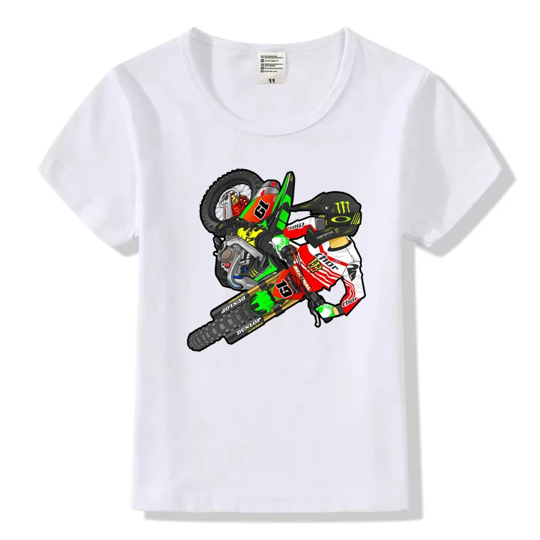 Toys new children's clothing boys and girls T-shirt fashion T-shirt off-road motorcycle series printing children's T-shirt tops
Toys new children's clothing boys and girls T-shirt fashion T-shirt off-road motorcycle series printing children's T-shirt tops